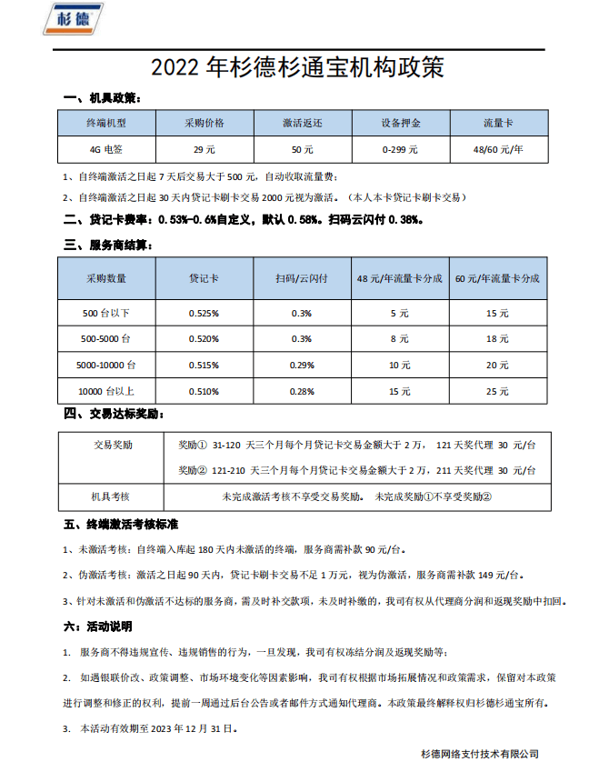 杉通宝代理政策